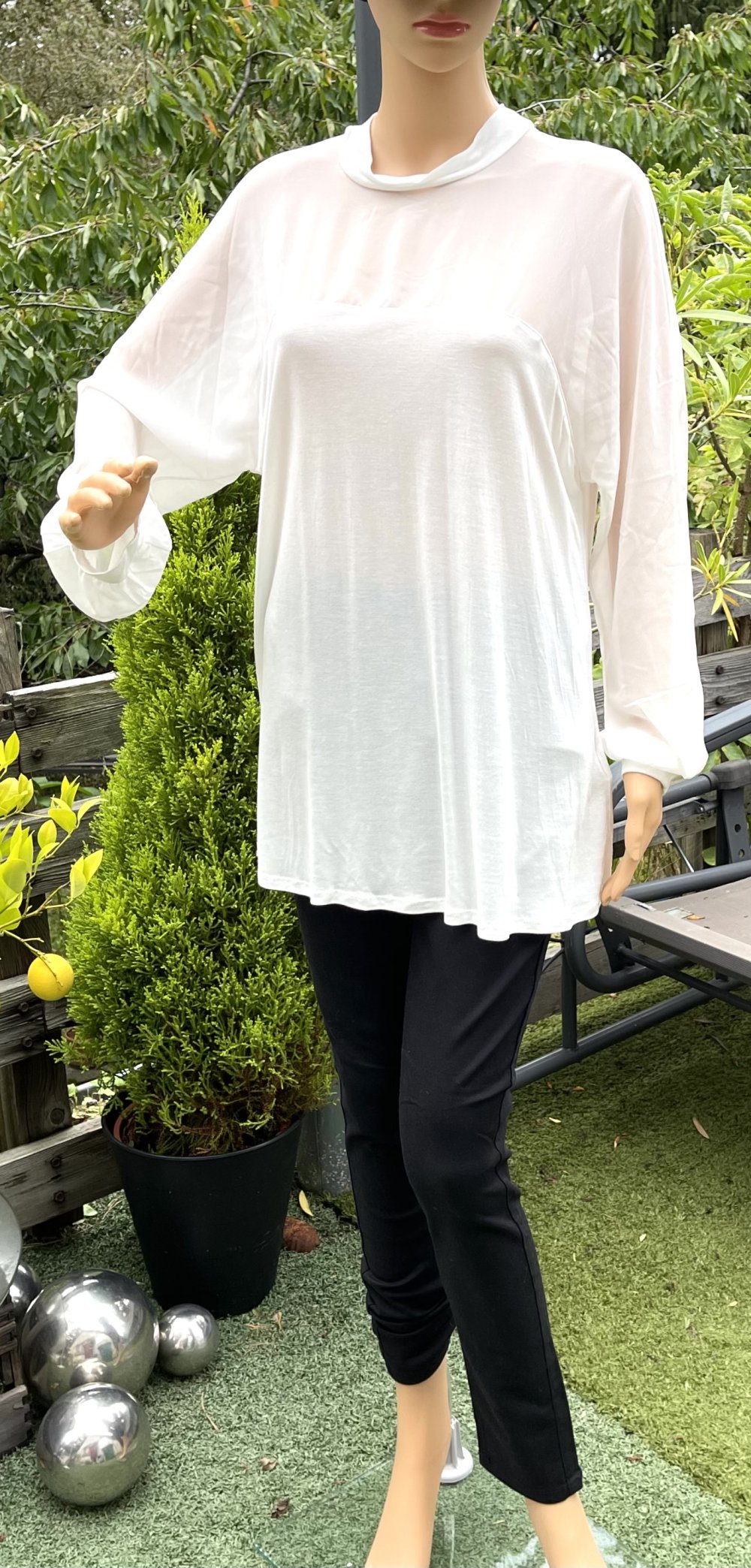 H&M Blusenshirt CHIFFON Schluse Gr. M
