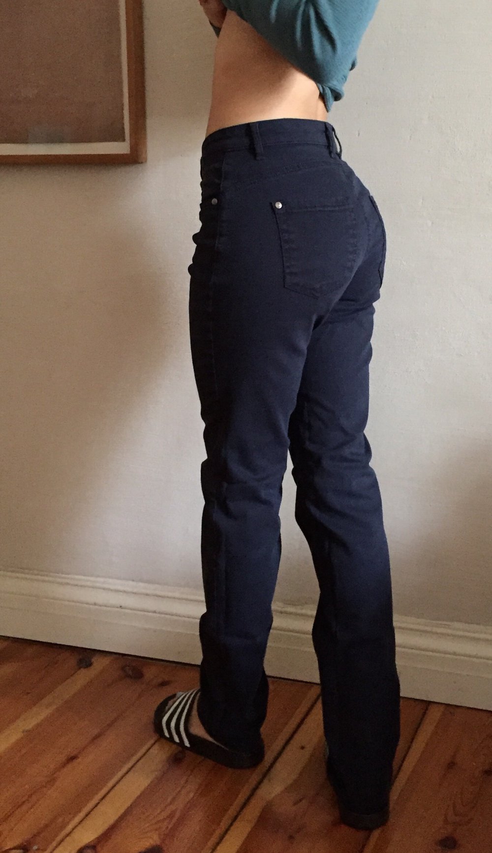 PETER HAHN Basic HOSE marineblau