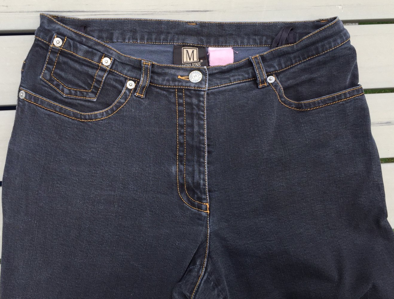 MADELEINE Jeans mit STICKEREI Gr. 40