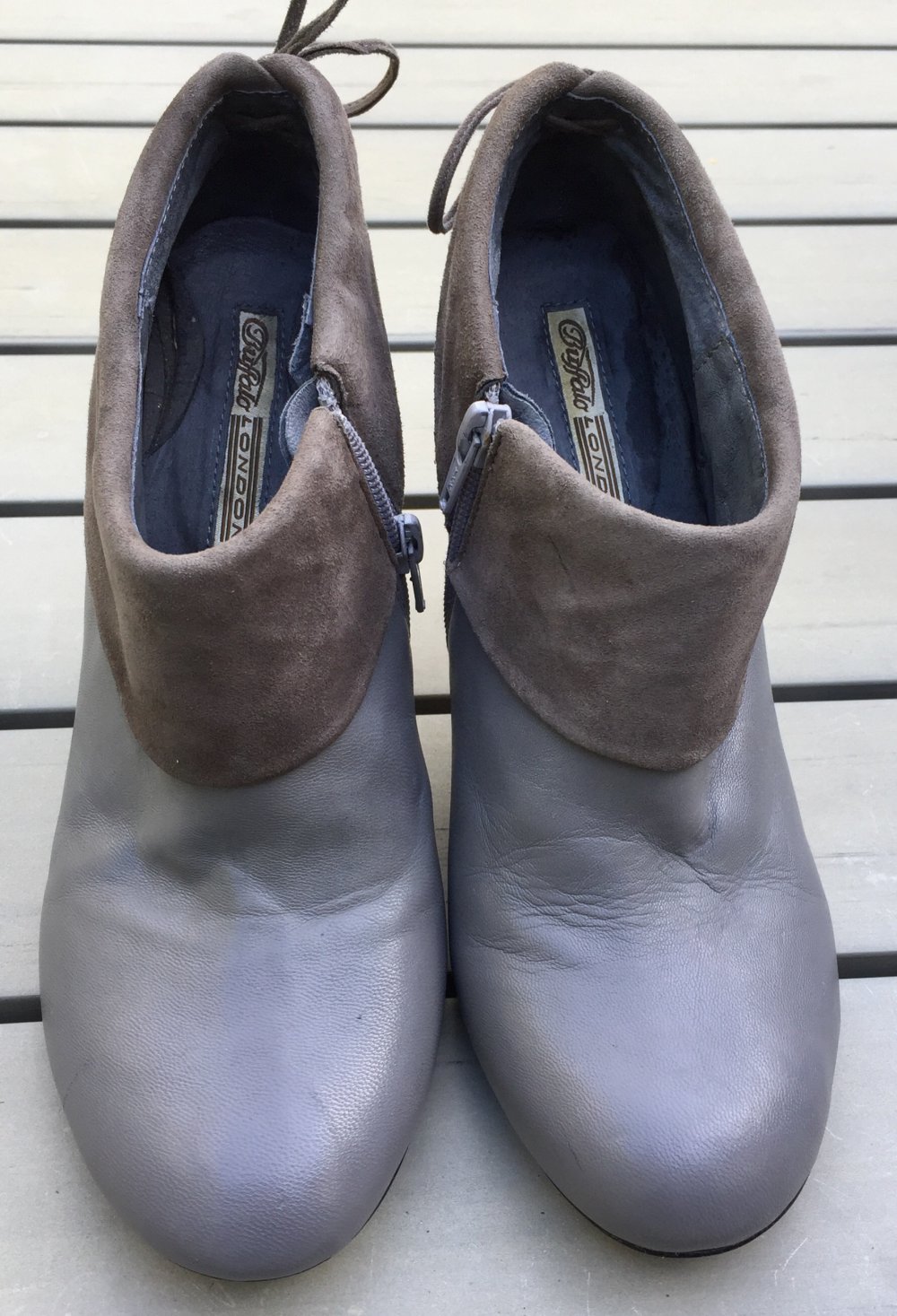 BUFFALO Stiefeletten Booties grau Gr. 40