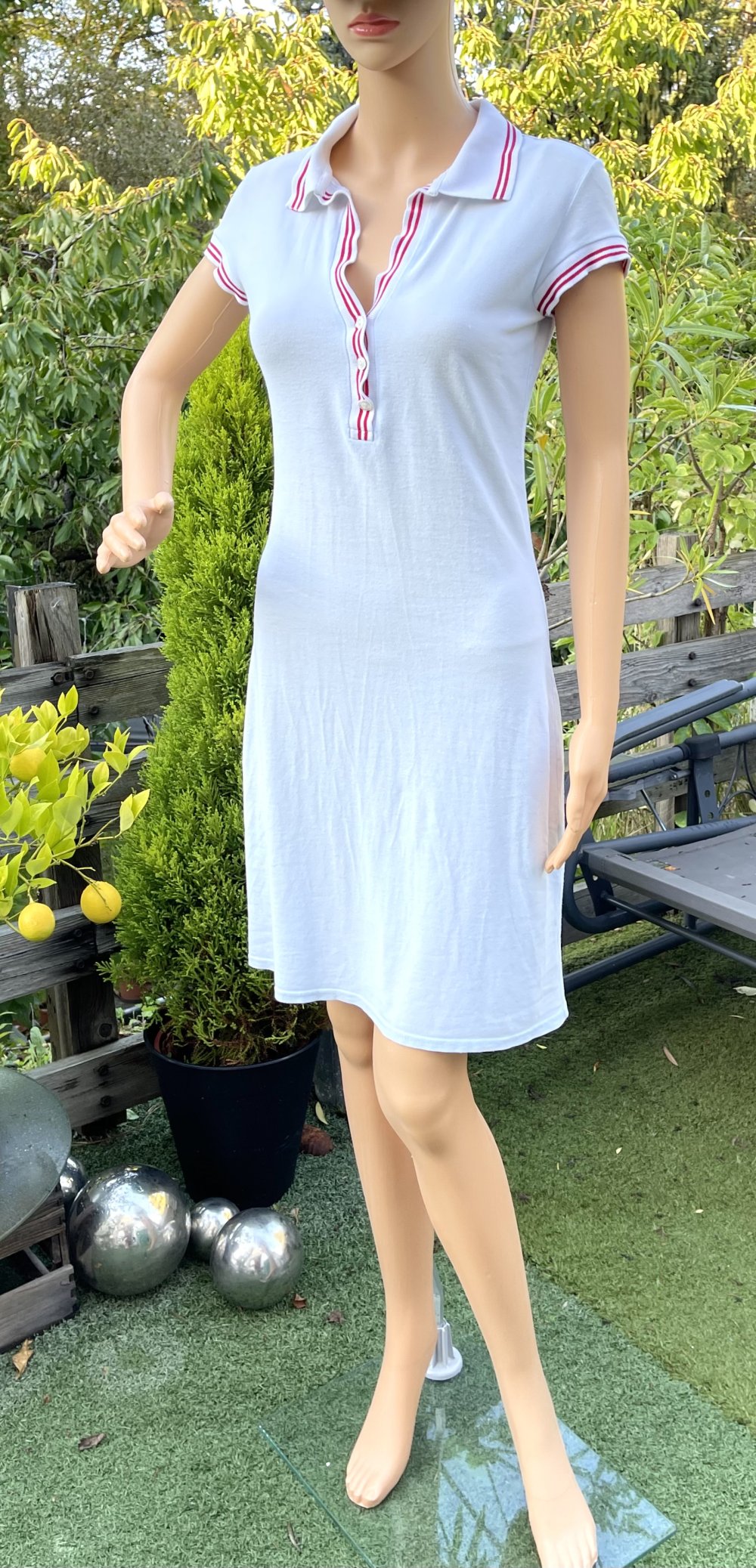 H&M Vintage POLOKLEID Skaterkleid Gr. M