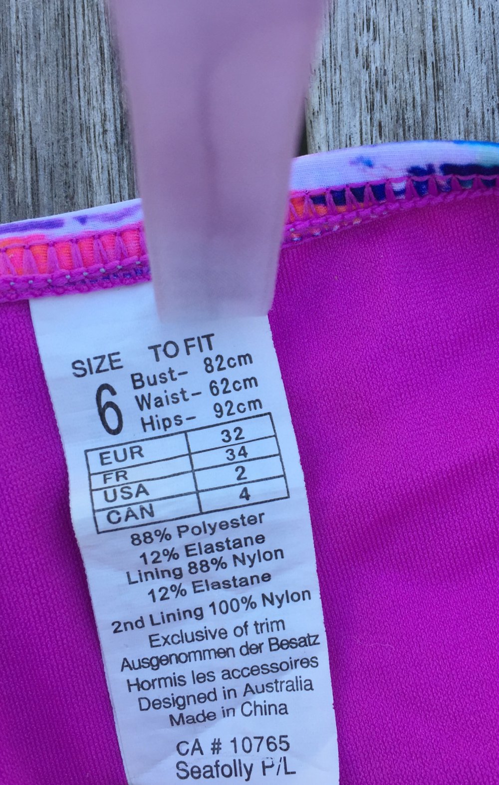 NEUw.: SEAFOLLY Bikini Höschen Gr. 6 / XS