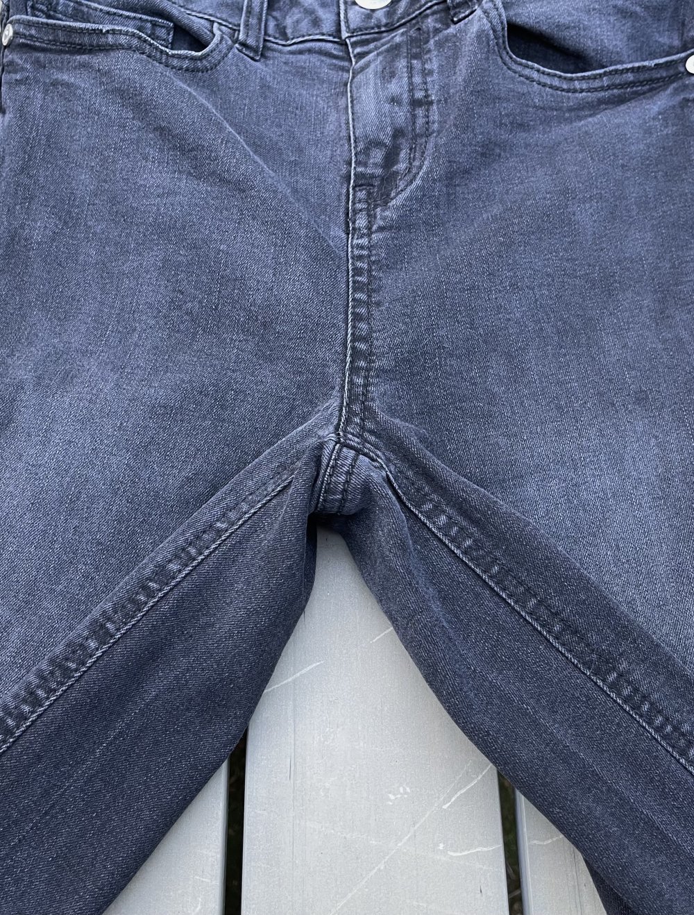 NOISY MAY „Lexi Ankle Slit“ JEANS Röhre Gr. 25/30