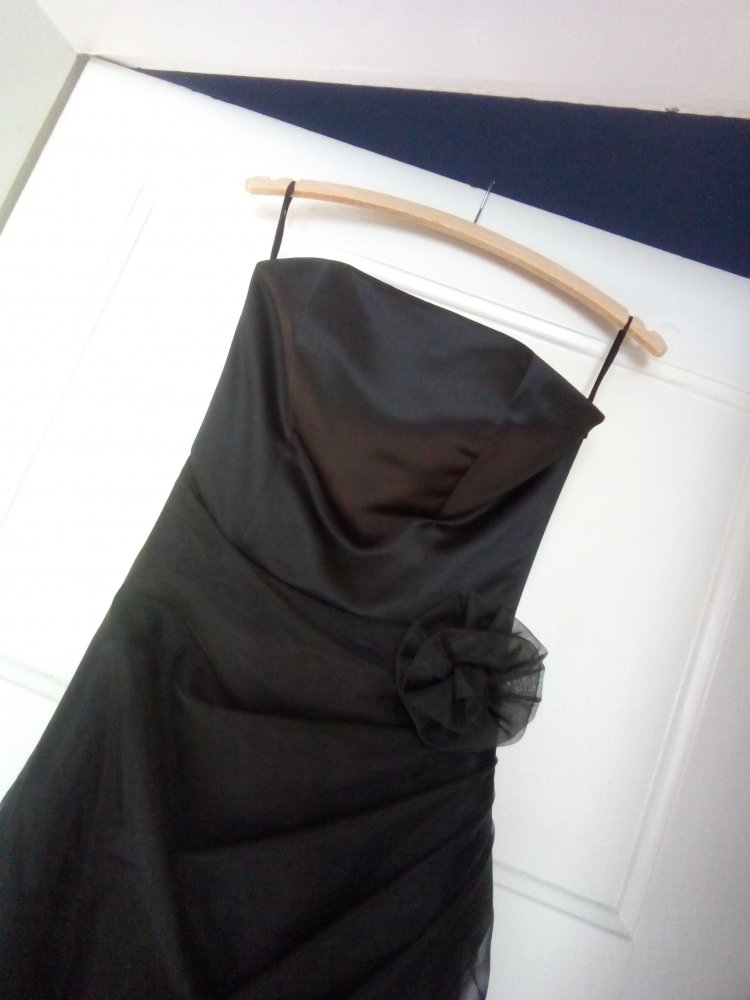 sehr edles Kleid Abschlussball Ballkleid Größe 34 Satin Tüll