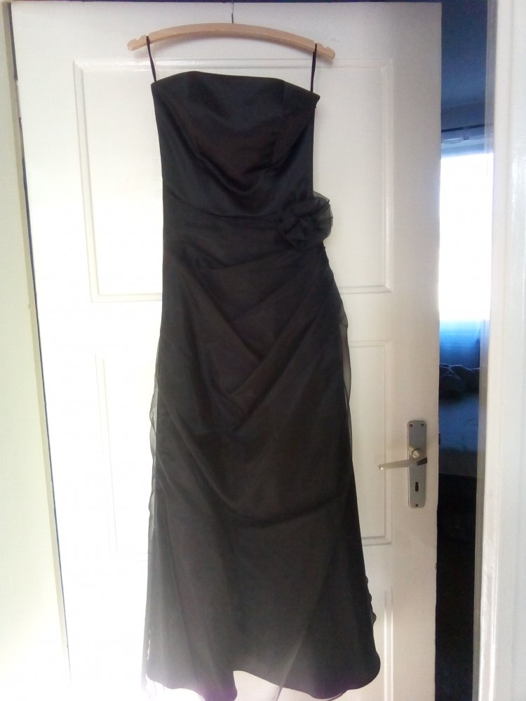 sehr edles Kleid Abschlussball Ballkleid Größe 34 Satin Tüll