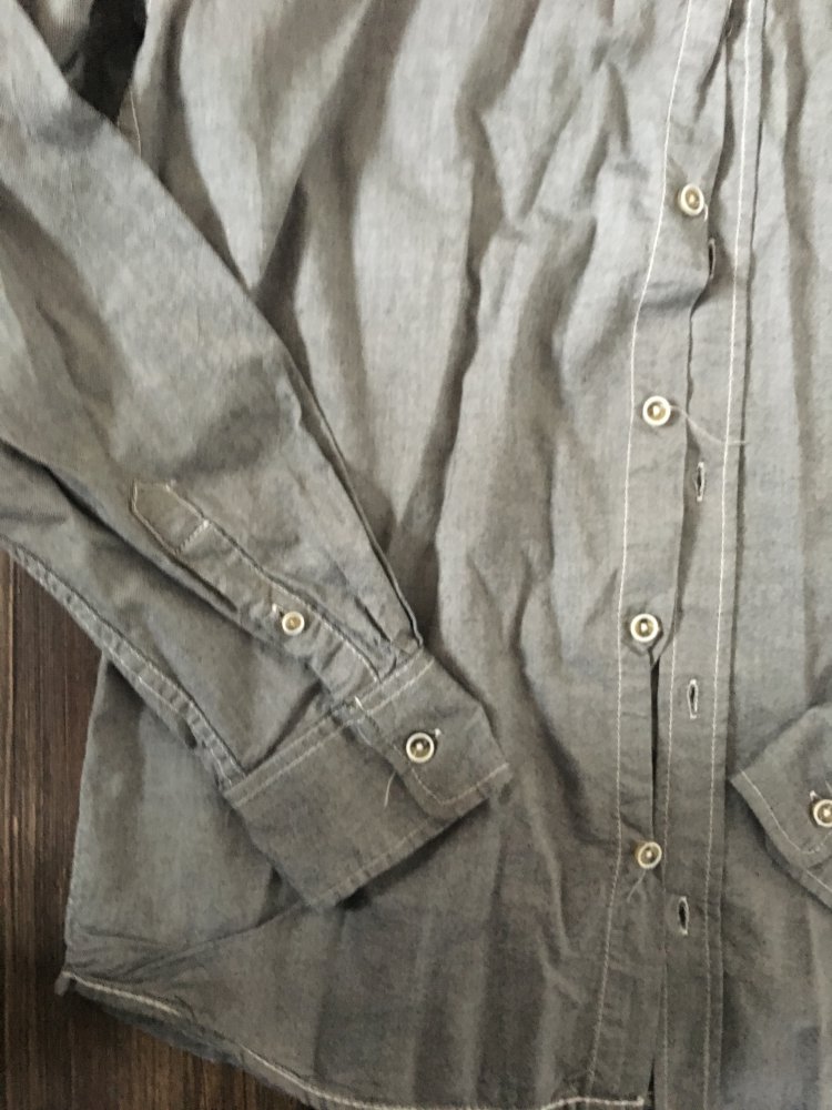 *Neues* graues edeles schlichtes Herren Hemd Größe M