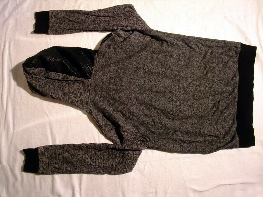 Kapuzenpullover | Gr. L | Carisma CRSM | Kapuze Leder-Look | meliert | Pullover