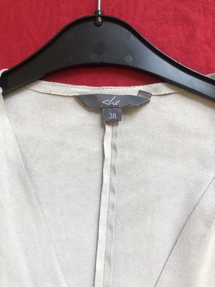 Velourjacke von She mit Fransen