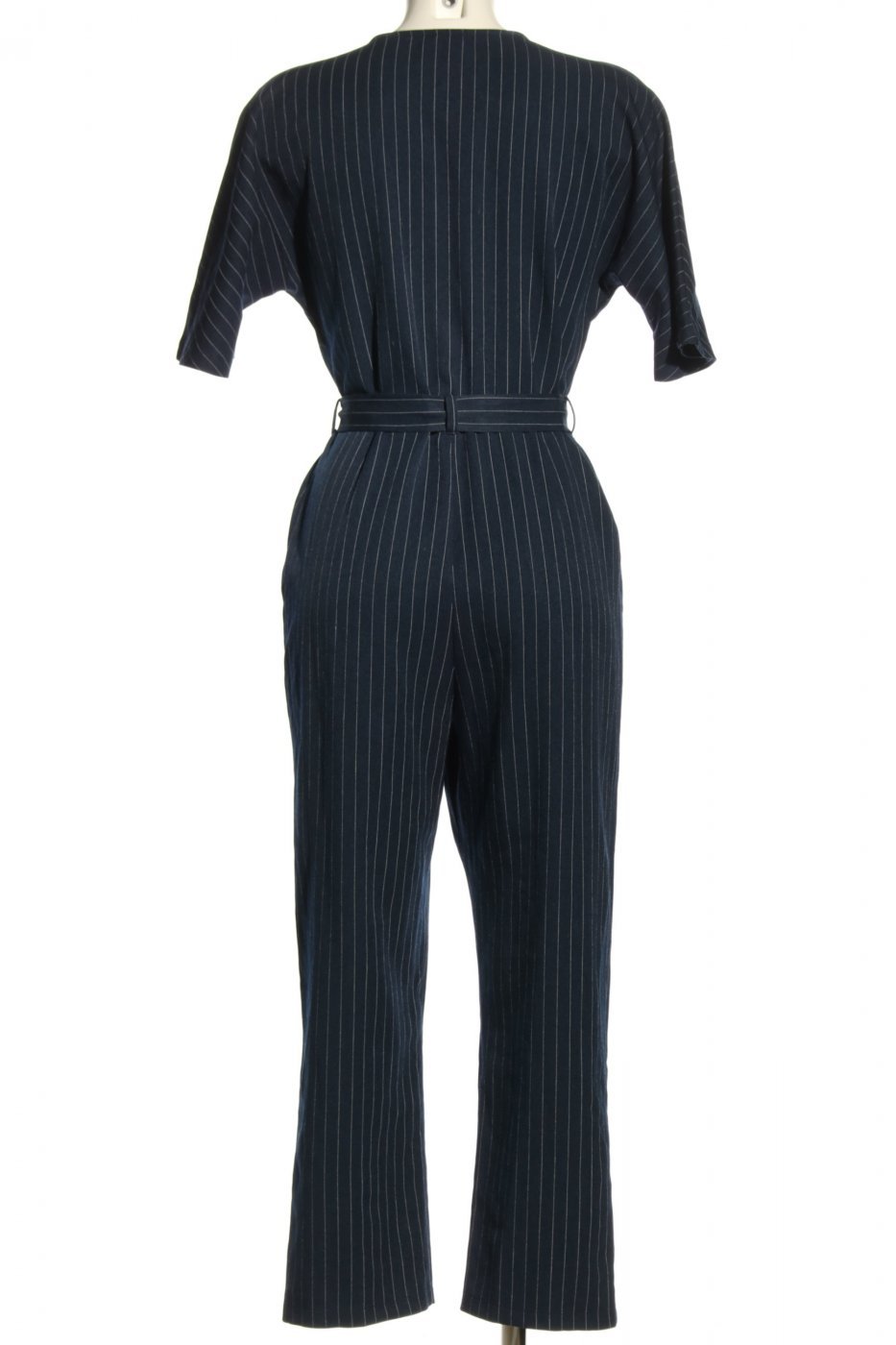 Asos Jumpsuit blau Streifenmuster Business-Look