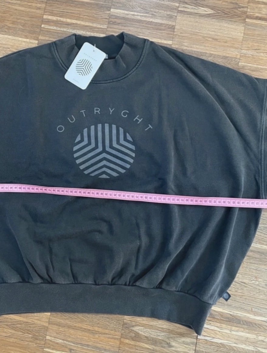 Outryght, Sweatshirt, Anthrazit/ Schwarz, Gr. XL, Style Noam