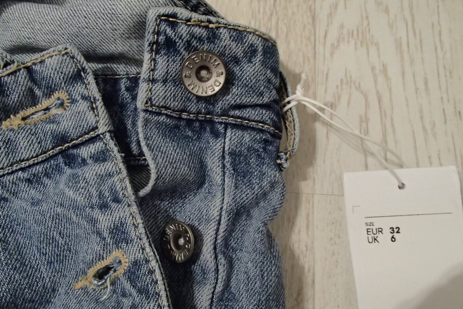 Denim Latzshorts