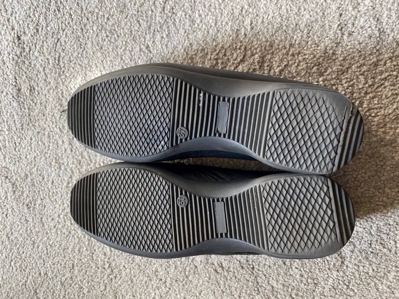 Halbschuhe/Mokassins (Hush Puppies), schwarz, Größe 37 – selten getragen