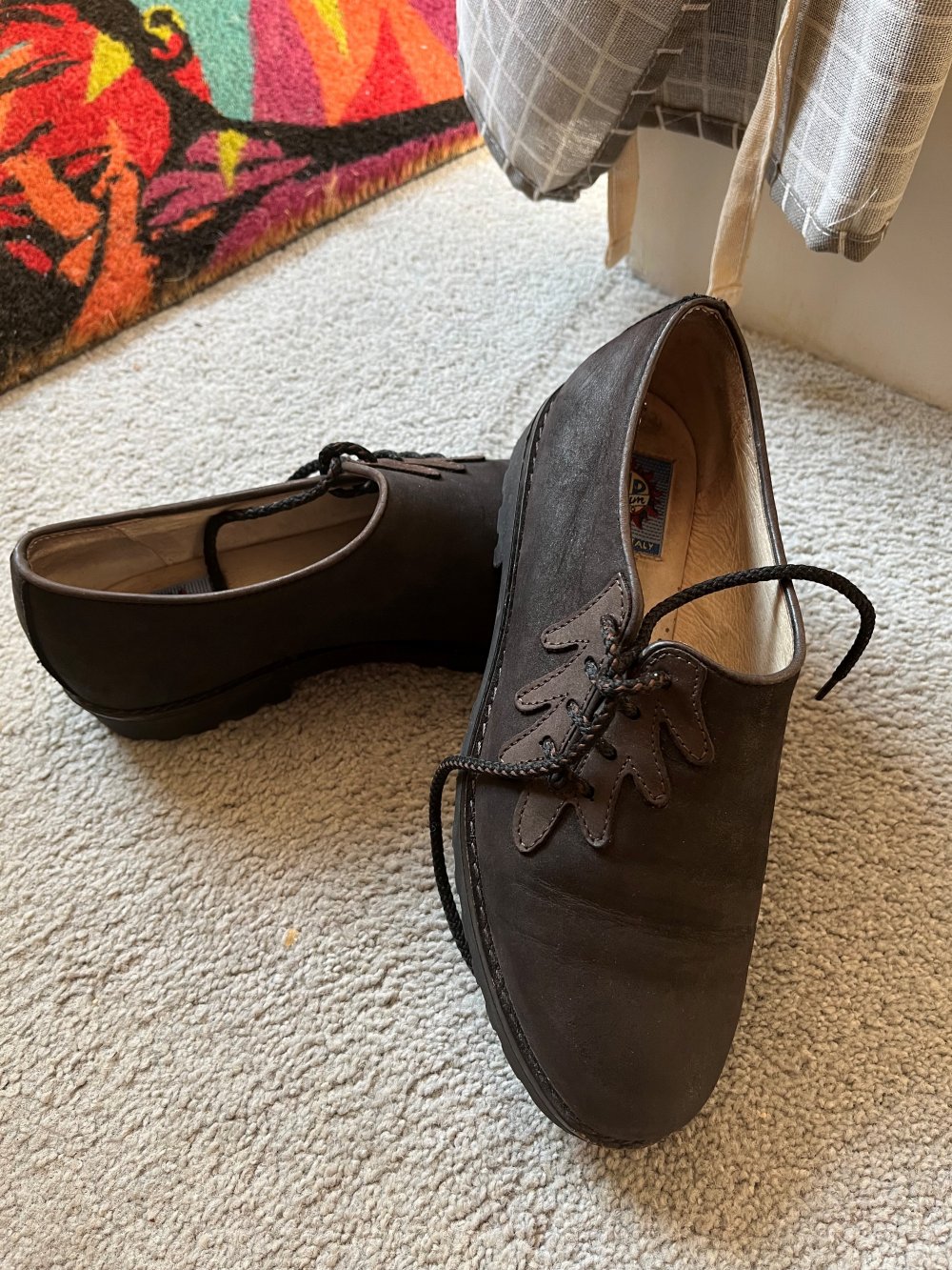 Trachtenschuhe dunkelbraun Größe 38 von „Alptraum“ (made in Italy) – wenig getragen