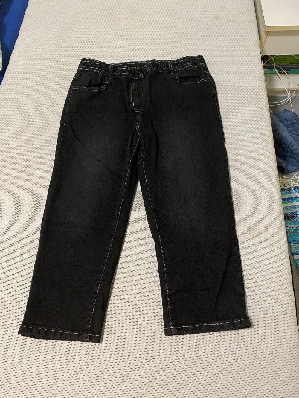 Schlupfjeans schwarz, Größe 46, 7/8el Länge, Neu und ungetragen
