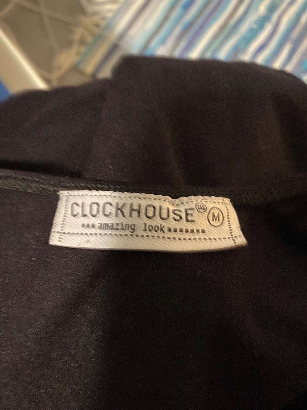 Achselshirt schwarz – Stretch - Größe M