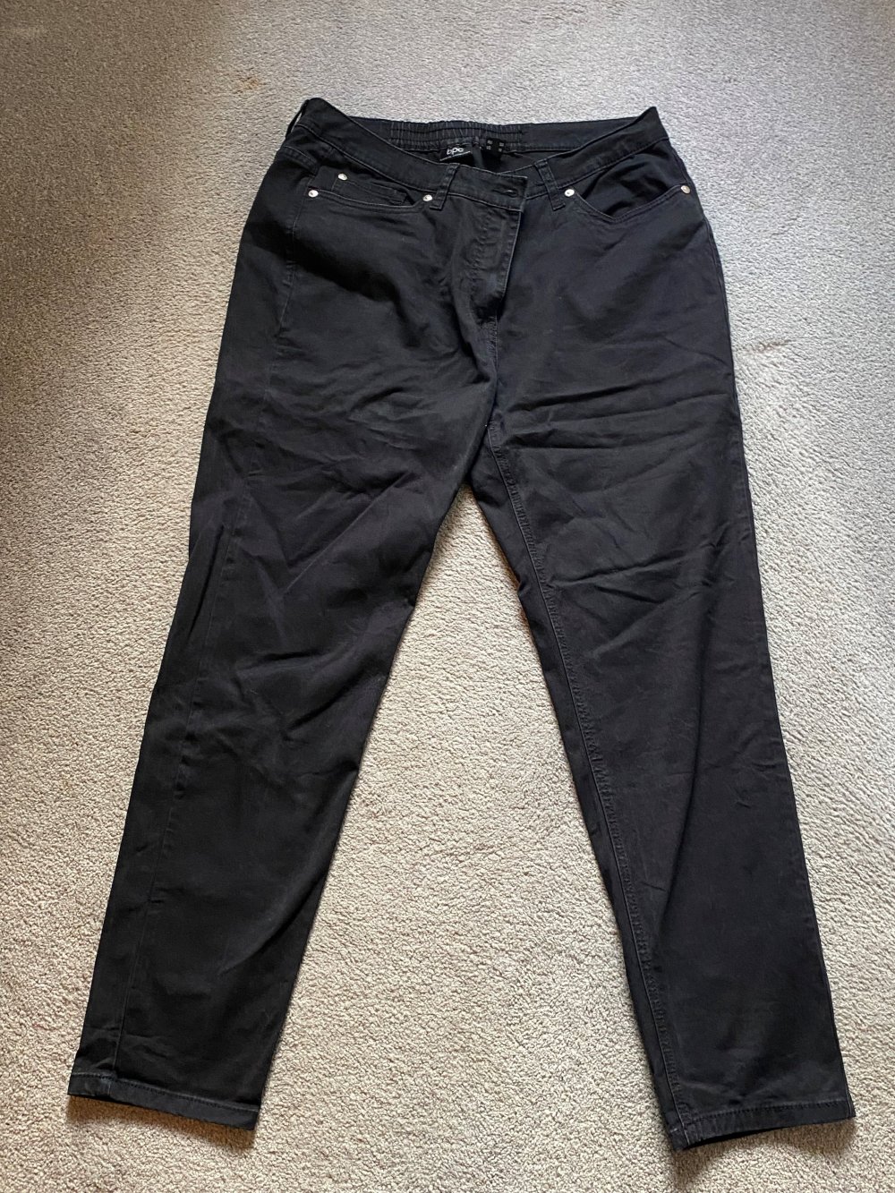 Stretch Jeans schwarz Größe 46 bonprix collection – neu und ungetragen