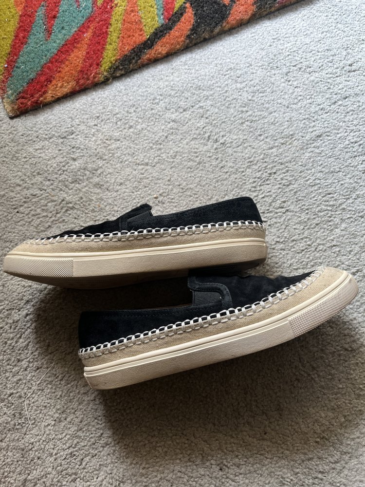 Espadrilles schwarz Wildleder (von Buffalo), Größe 37 – nur 2, 3 x getragen