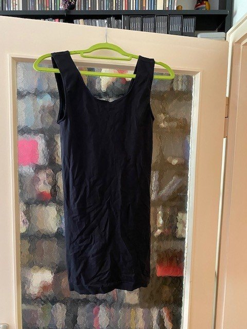 Achsel-Shirt, Stretch, elastisch, schwarz, Größe M – ungetragen