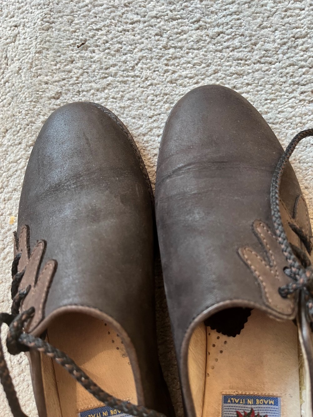 Trachtenschuhe dunkelbraun Größe 38 von „Alptraum“ (made in Italy) – wenig getragen