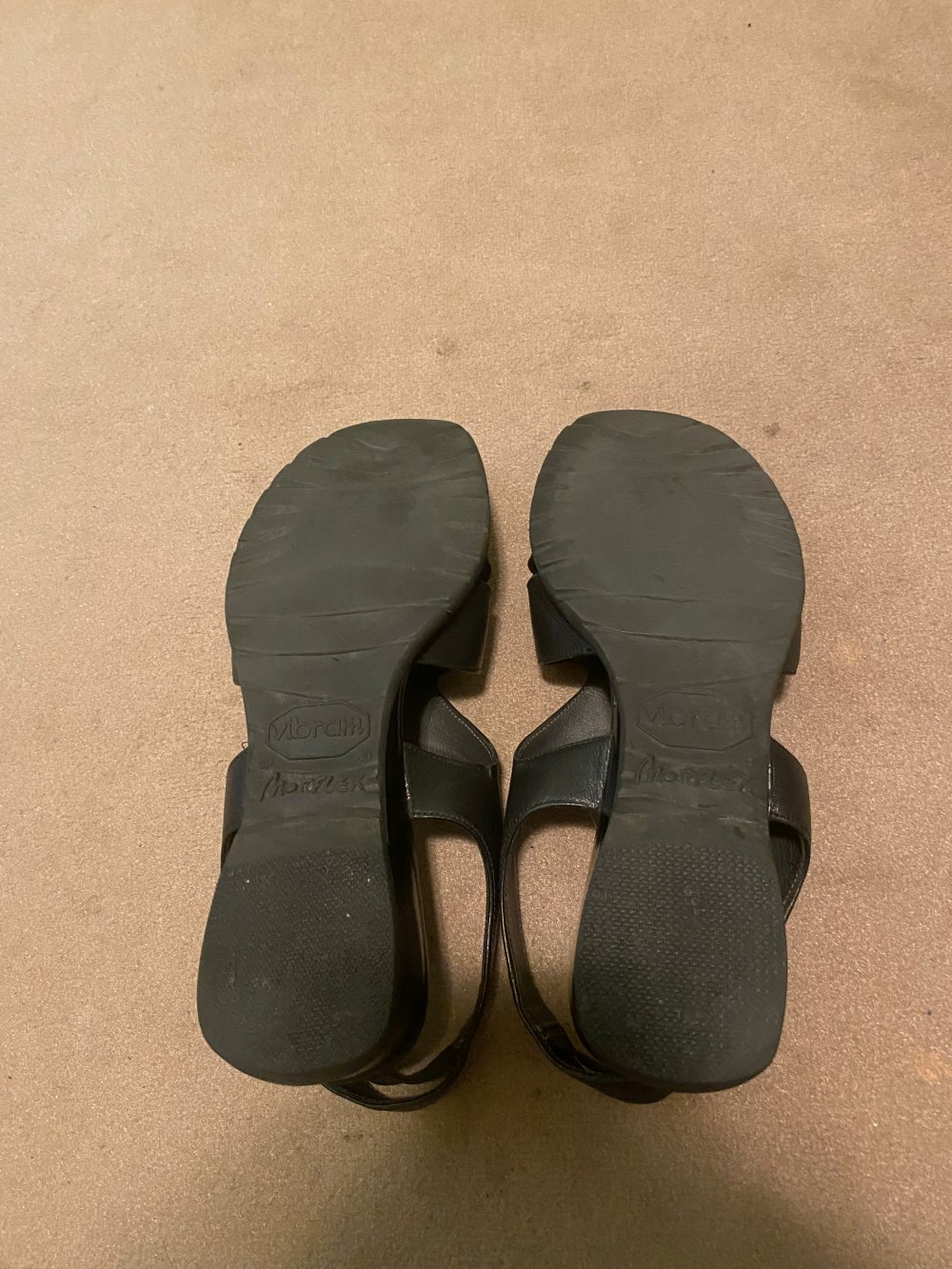 Leder Sandalen schwarz, Größe 38 von Dorndorf – selten getragen