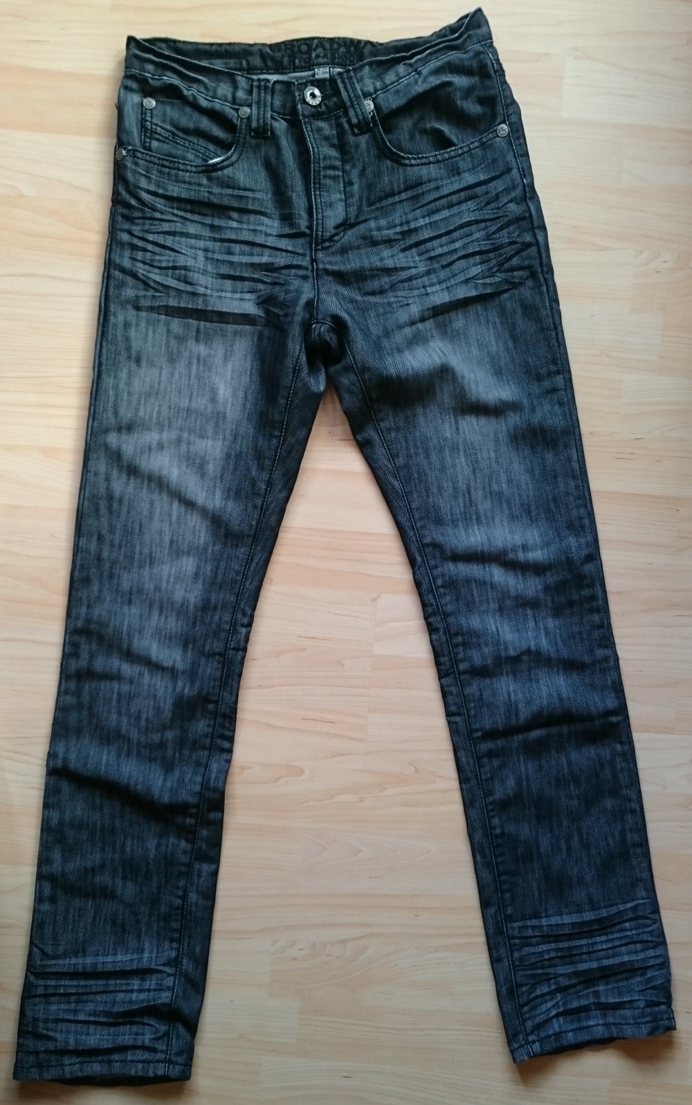 dunkelgraue Unisex Jeans W29 L34