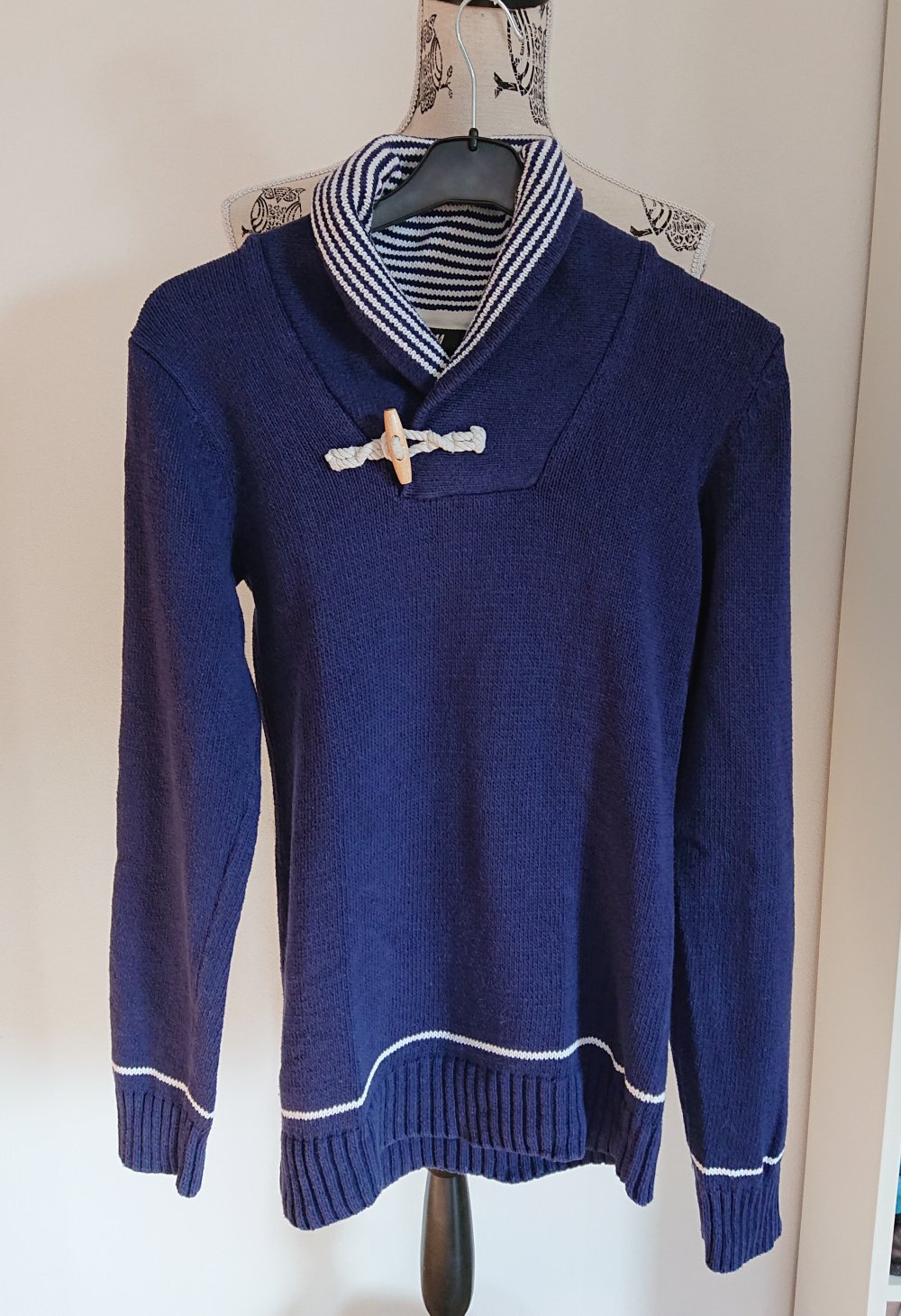 blauer Matrosen Strickpullover Unisex