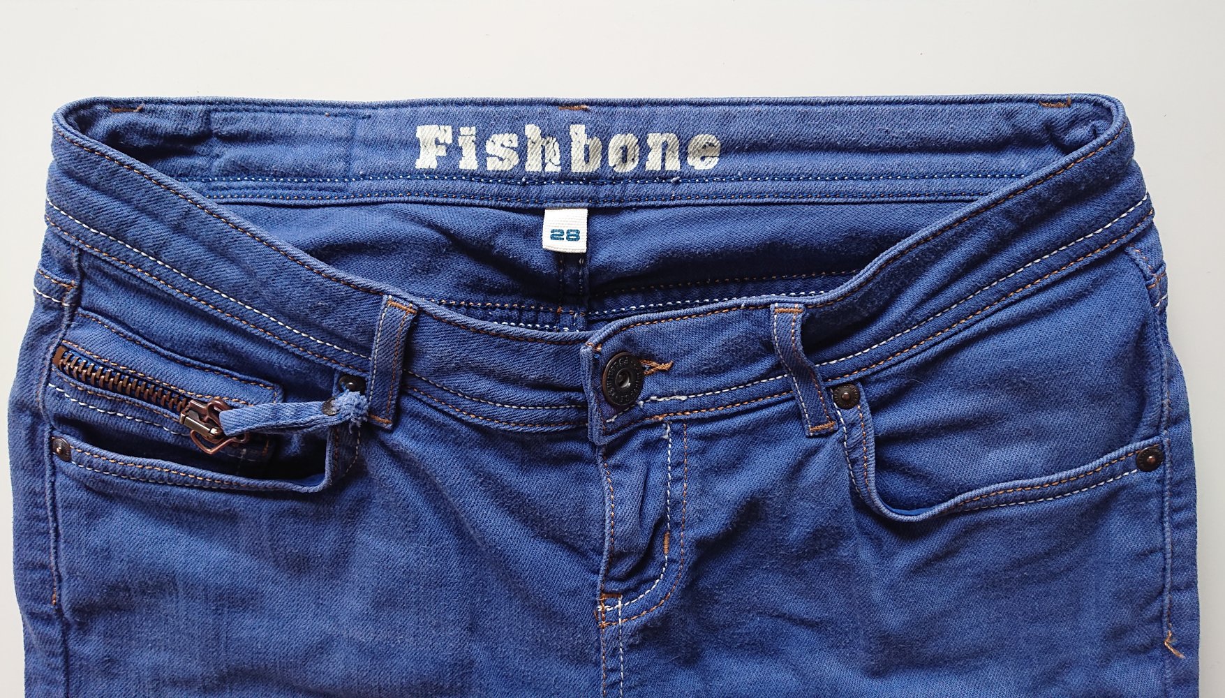 blaue Jeans Shorts W28
