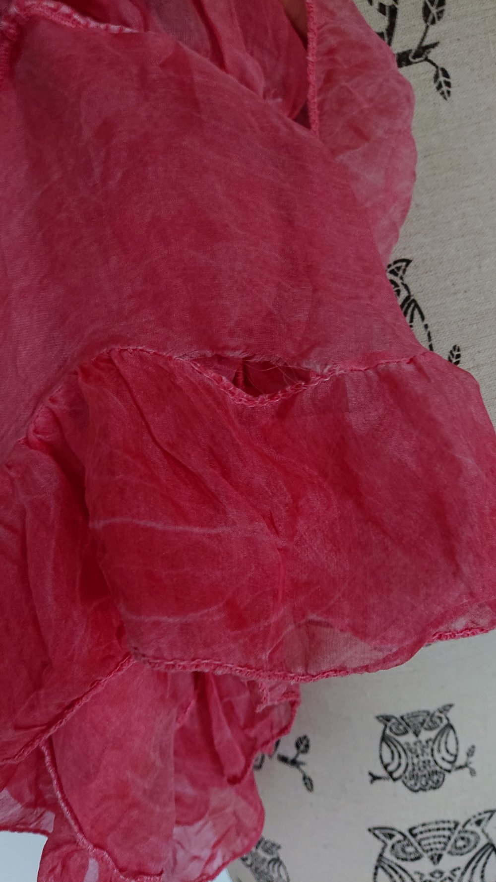 süßes, rosa Seiden Kleidchen / Longtop / Tunic