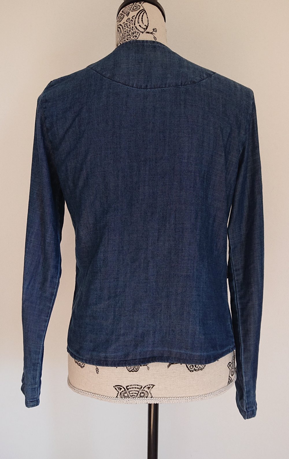 Wasserfall Jacke Blazer in Jeansoptik