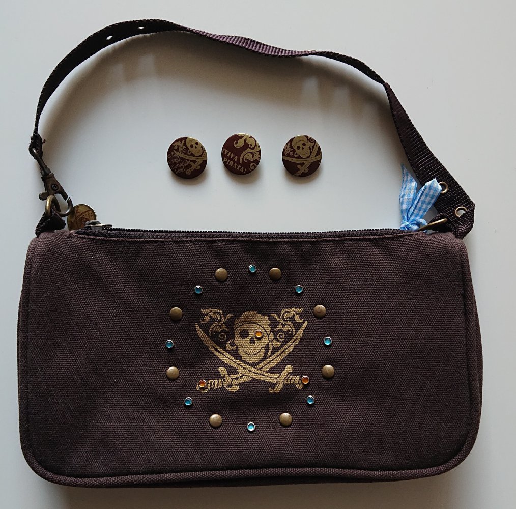 braune Piraten Handtasche von ¡Viva Pirata!