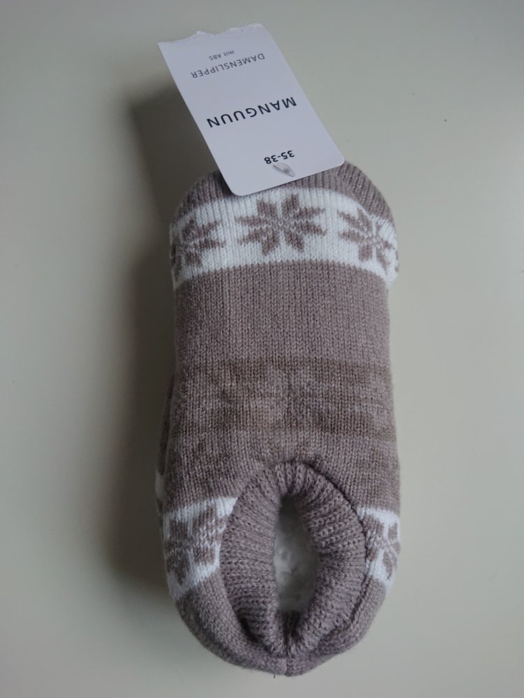 warme Slipper mit ABS Gr. 35 - 38