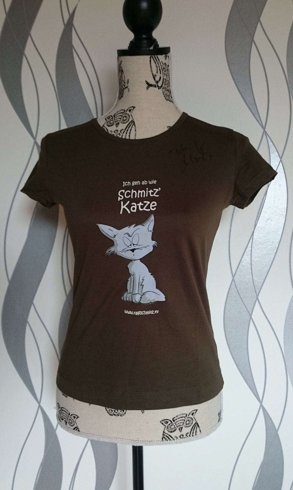 Ralf Schmitz Katze Fanshirt mit Autogramm