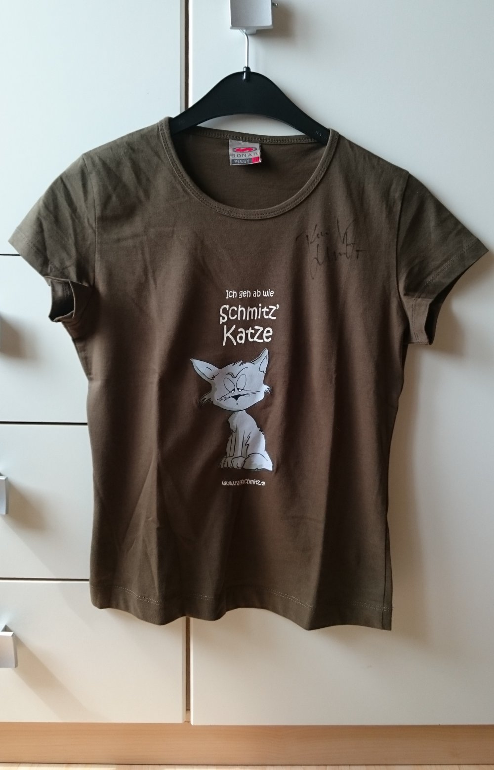 Ralf Schmitz Katze Fanshirt mit Autogramm