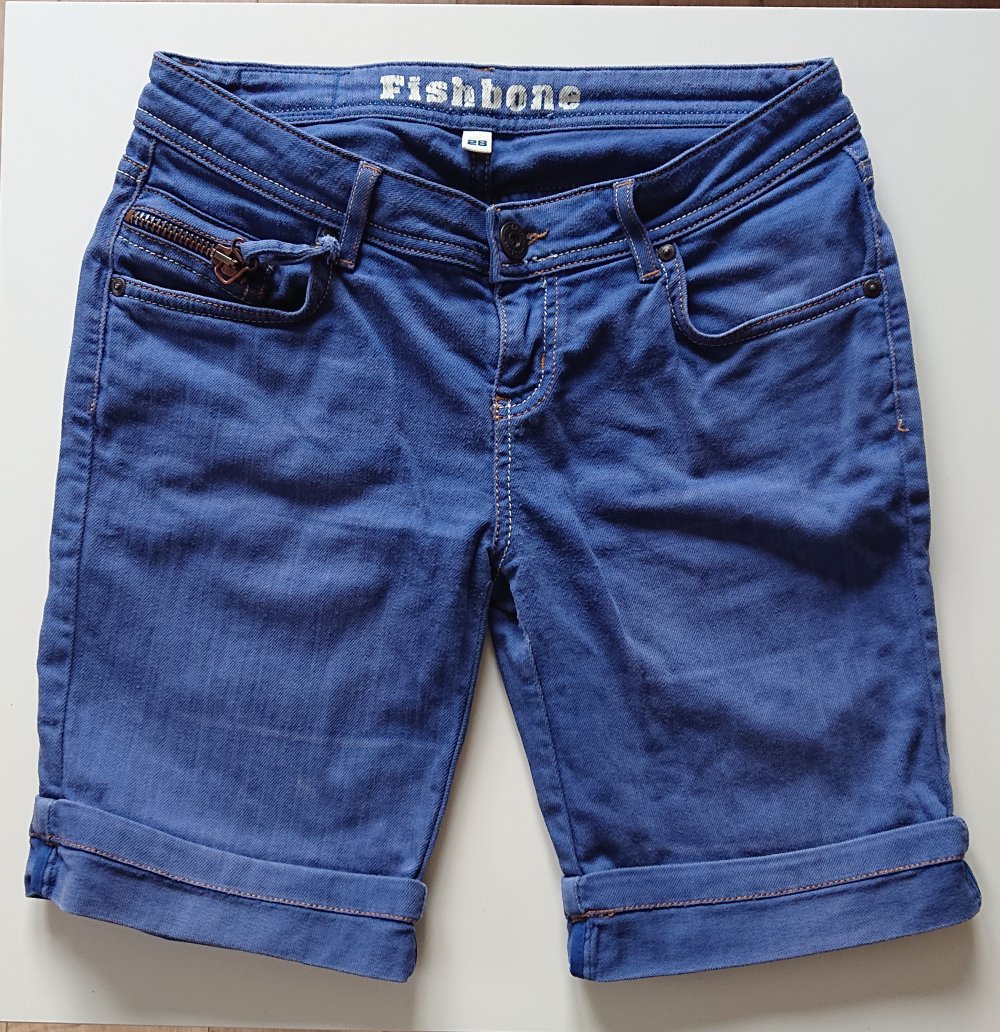 blaue Jeans Shorts W28