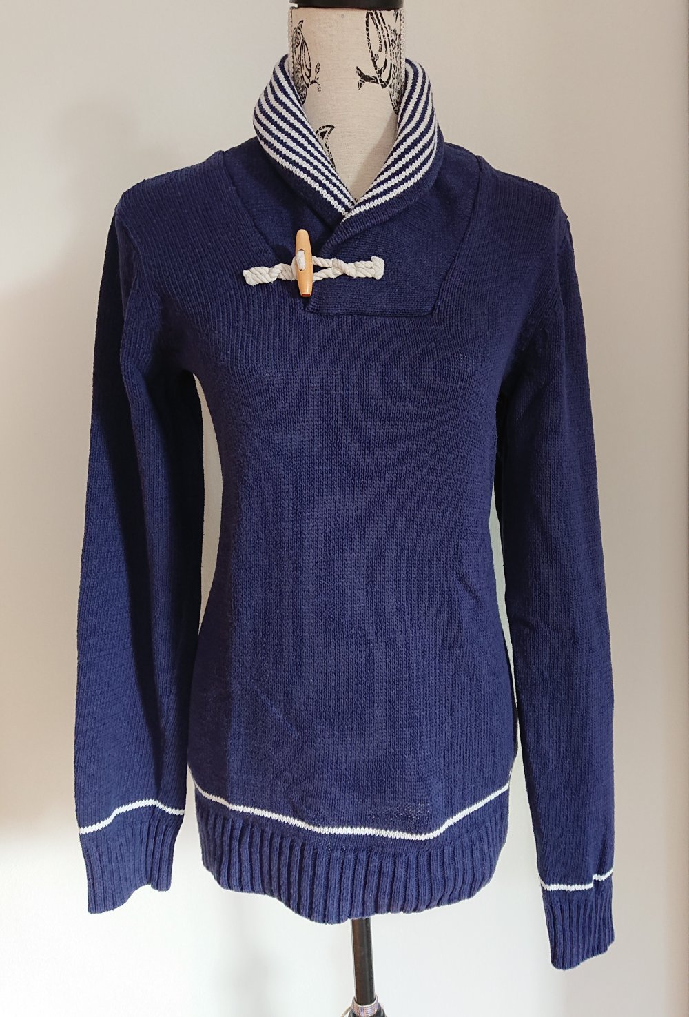 blauer Matrosen Strickpullover Unisex
