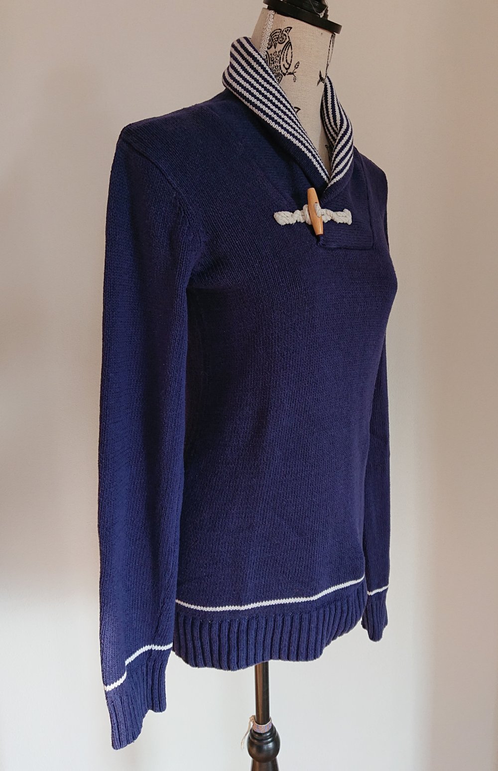 blauer Matrosen Strickpullover Unisex