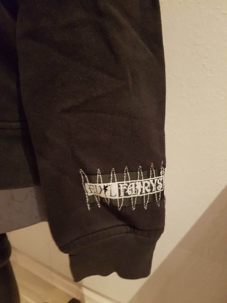 Gothic-Kapuzenjacke, schwarz