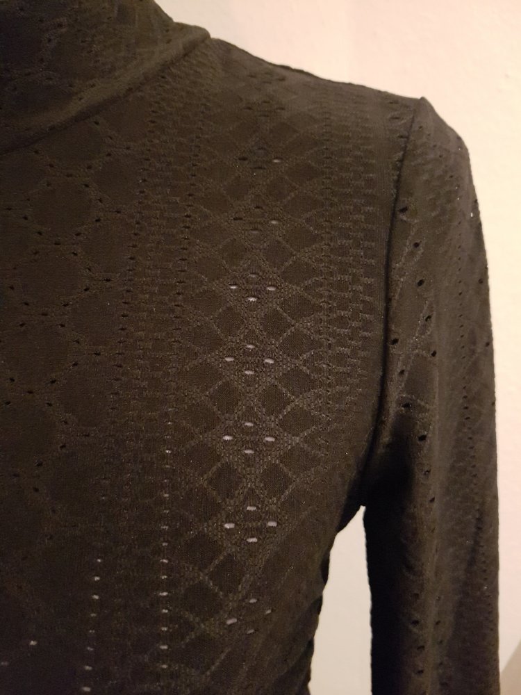 Langarm-Shirt, schwarz