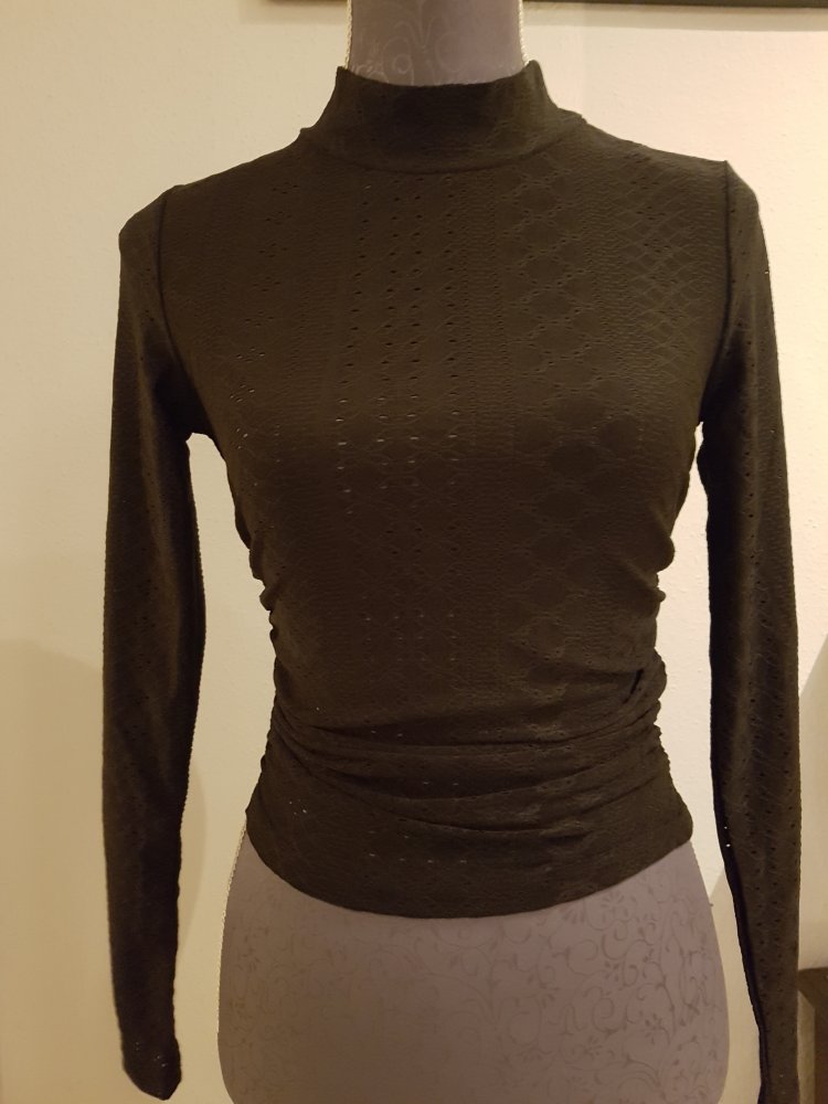 Langarm-Shirt, schwarz
