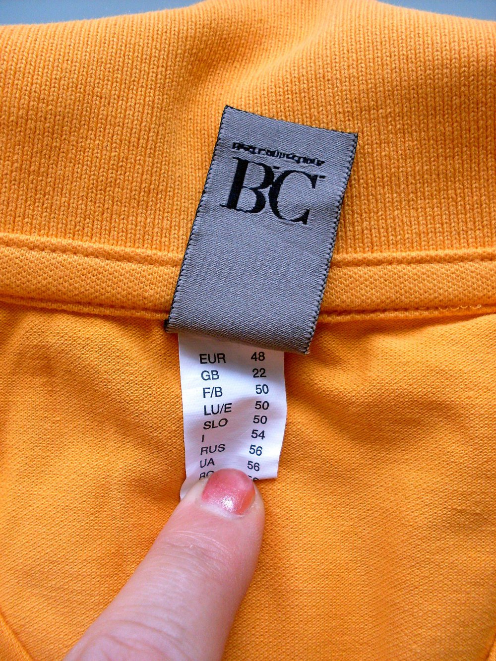 neu Poloshirt orange