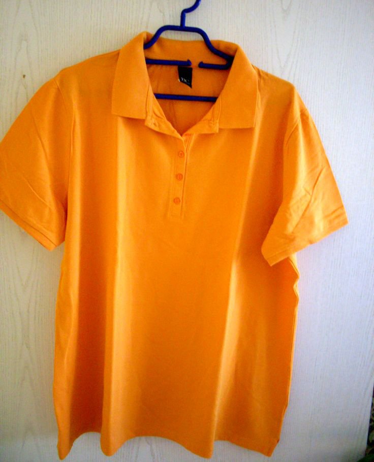 neu Poloshirt orange