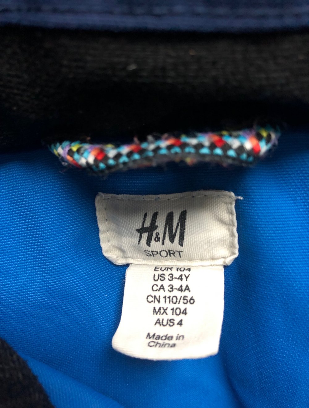 Skijacke Junge Gr. 104 H&M blau