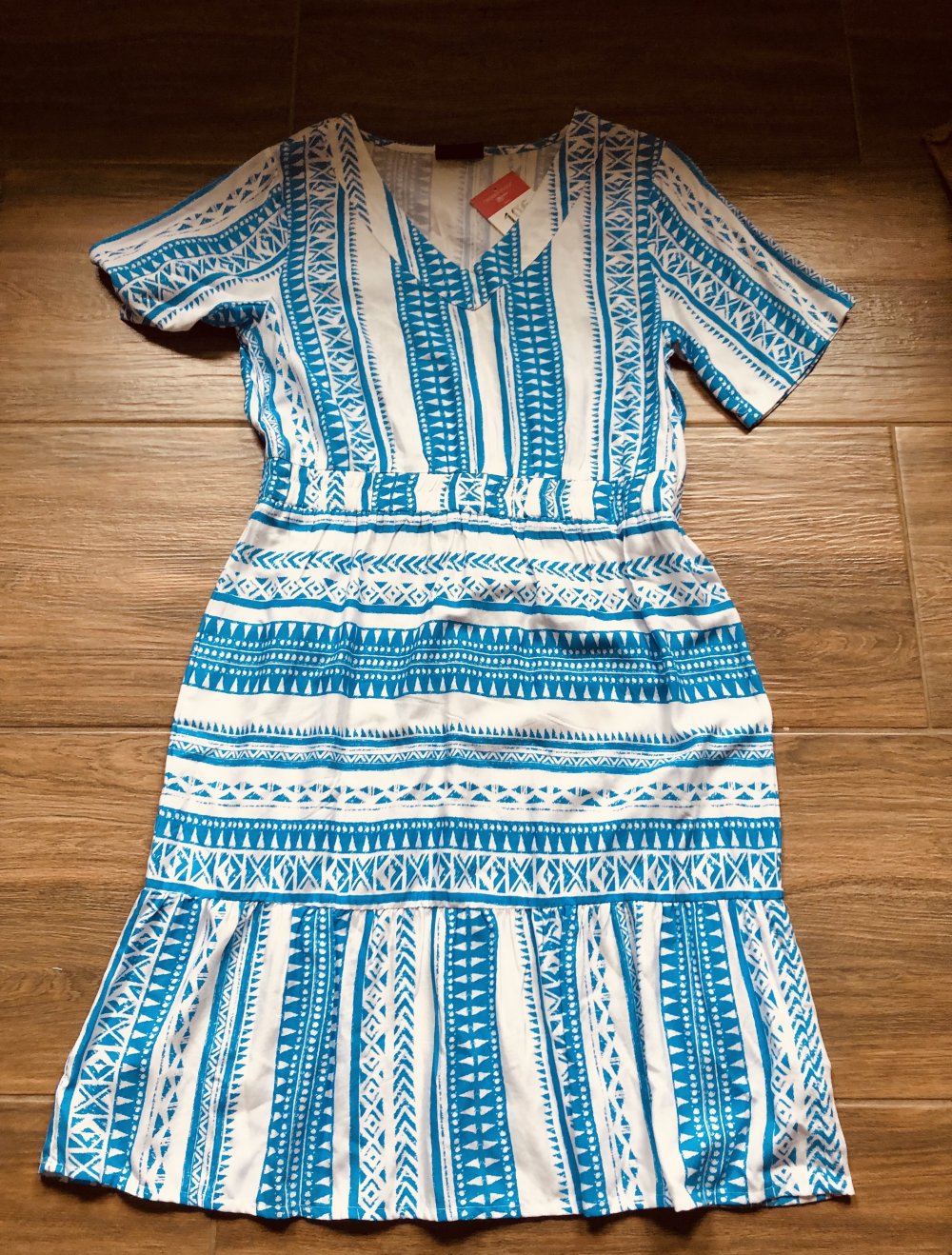 tolles Tunika Kleid Gr. L neu gemustert
