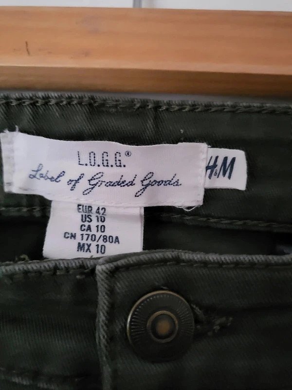 Bikerhose von H&M in Khaki Gr. 42
