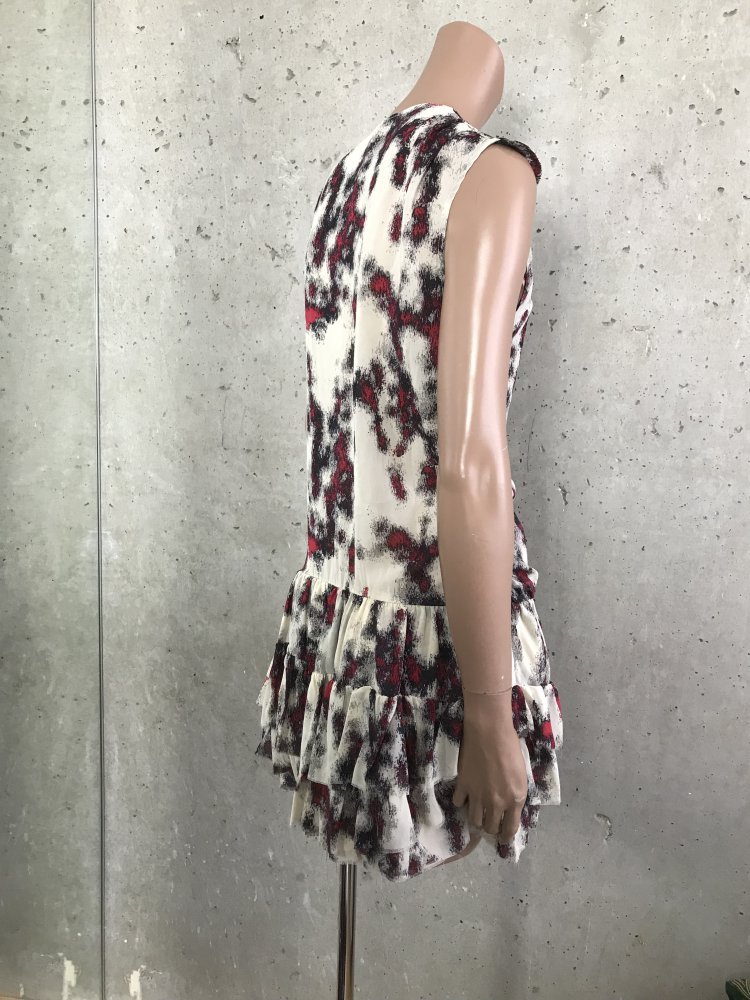 IRO Tiaz Printed Stretch-silk Mini Dress, Mini Kleid aus Seide, Celebrities Kleid 