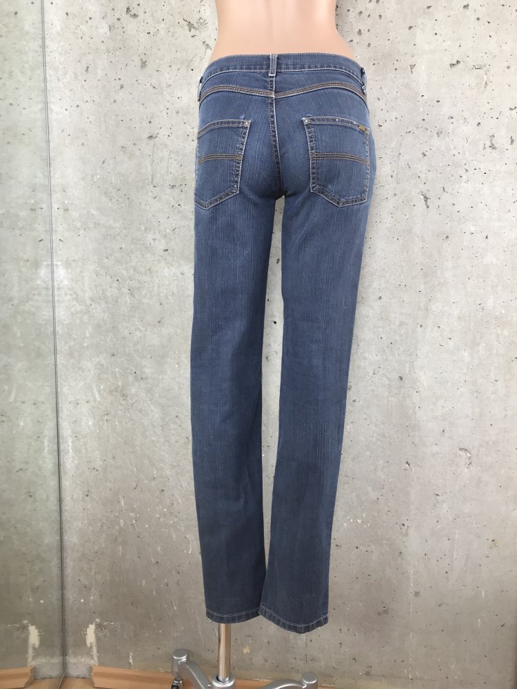 Jeans Hose Blue Denim in used look 