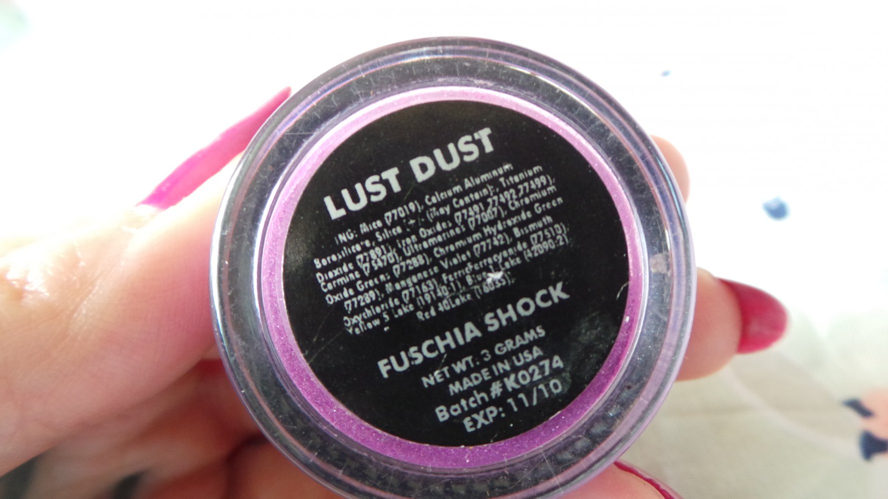 Manic Panic Lust Dust Fuschia Shock Lidschatten Eyeshadow Gothic Dark