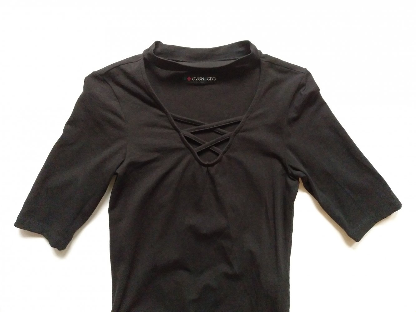 Schwarzes Top Even & Odd