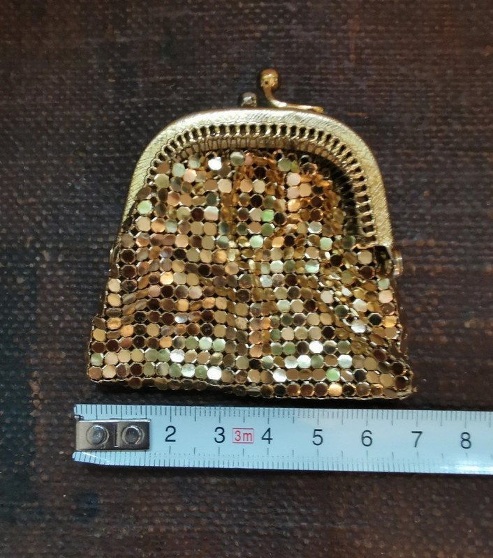 Vintage Gold Mesh Geldbörse