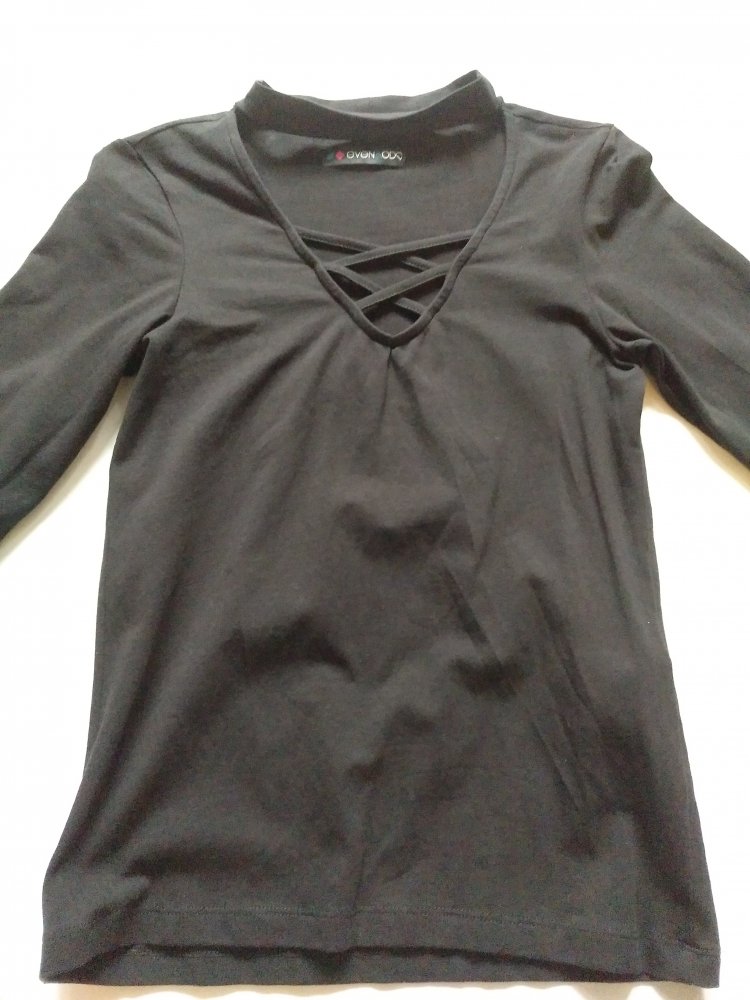 Schwarzes Top Even & Odd